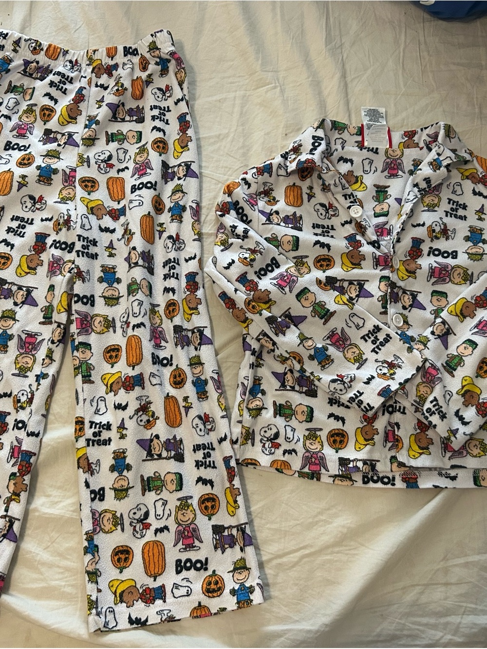 Peanuts Charlie Brown 2022 Halloween Pajamas Size 8